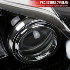 2012-2014 Toyota Camry Projector Headlight w/ Amber Reflector - Passenger Side Only (Jet Black Housing/Clear Lens)