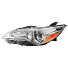 2015-2017 Toyota Camry Projector Headlight w/ Amber Reflector - Driver Side Only (Chrome Housing/Clear Lens)
