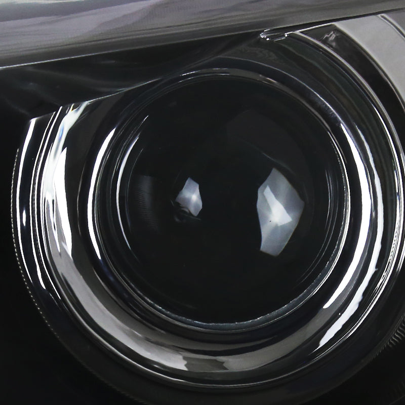 2015-2017 Toyota Camry Projector Headlight w/ Amber Reflector - Driver Side Only (Gunmetal Housing/Clear Lens)