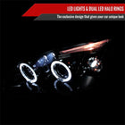 2003-2008 Toyota Corolla Dual Halo Projector Headlights (Glossy Black Housing/Smoke Lens)