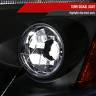 2003-2008 Toyota Corolla Dual Halo Projector Headlights (Matte Black Housing/Clear Lens)