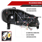 2003-2008 Toyota Corolla Dual Halo Projector Headlights (Matte Black Housing/Clear Lens)