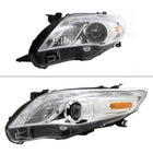 2011-2013 Toyota Corolla Projector Headlights w/ LED Light Strip (Chrome Housing/Clear Lens)