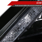 2011-2013 Toyota Corolla Projector Headlights w/ LED Light Strip (Glossy Black Housing/Smoke Lens)