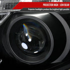 2011-2013 Toyota Corolla Projector Headlights w/ LED Light Strip (Matte Black Housing/Clear Lens)