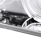 1993-1997 Toyota Corolla Dual Halo Projector Headlights (Chrome Housing/Clear Lens)