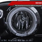 1993-1997 Toyota Corolla Dual Halo Projector Headlights (Glossy Black Housing/Smoke Lens)