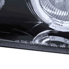 1993-1997 Toyota Corolla Dual Halo Projector Headlights (Glossy Black Housing/Smoke Lens)