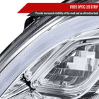 2007-2011 Honda CRV LED Bar Projector Headlights (Chrome Housing/Clear Lens)