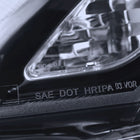 2007-2011 Honda CRV LED Bar Projector Headlights (Glossy Black Housing/Smoke Lens)