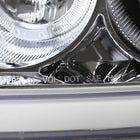 2001-2003 Honda Civic Dual Halo Projector Headlights (Chrome Housing/Clear Lens)