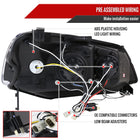 2001-2003 Honda Civic Dual Halo Projector Headlights (Glossy Black Housing/Smoke Lens)
