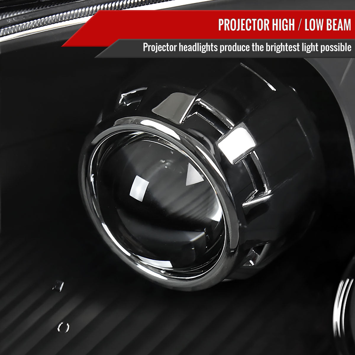 2001-2003 Honda Civic Retro Style Projector Headlights - Matte Black/Clear Lens