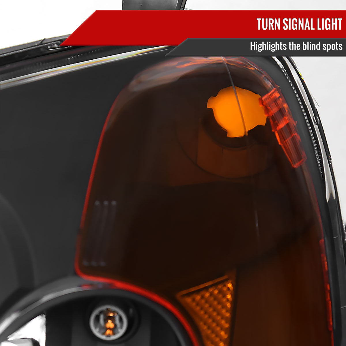 2001-2003 Honda Civic Retro Style Projector Headlights - Matte Black/Clear Lens
