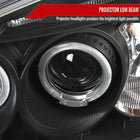 2001-2003 Honda Civic Dual Halo Projector Headlights (Matte Black Housing/Clear Lens)