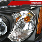 2001-2003 Honda Civic Dual Halo Projector Headlights (Matte Black Housing/Clear Lens)