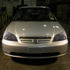 2001-2003 Honda Civic Dual Halo Projector Headlights (Matte Black Housing/Clear Lens)