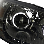2004-2005 Honda Civic Projector Headlights w/ LED Light Strip - Chrome/Smoke Lens