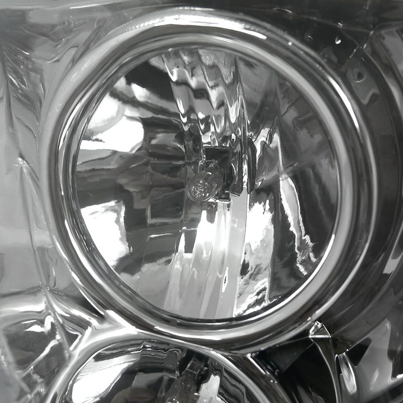 2006-2011 Honda Civic Coupe Projector Headlights w/ LED Light Strips - Chrome/Clear Lens