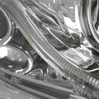 2006-2011 Honda Civic Coupe Projector Headlights w/ LED Light Strips - Chrome/Clear Lens