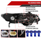 2006-2011 Honda Civic Coupe Dual Halo Projector Headlights (Glossy Black Housing/Smoke Lens)