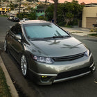 2006-2011 Honda Civic Coupe Dual Halo Projector Headlights (Glossy Black Housing/Smoke Lens)