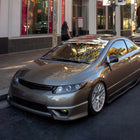 2006-2011 Honda Civic Coupe Dual Halo Projector Headlights (Glossy Black Housing/Smoke Lens)