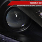 2006-2011 Honda Civic Coupe Projector Headlights w/ LED Light Strips - Matte Black/Clear Lens