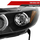 2006-2011 Honda Civic Coupe Dual Halo Projector Headlights (Matte Black Housing/Clear Lens)