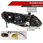 2006-2011 Honda Civic Sedan Dual Halo Projector Headlights (Chrome Housing/Clear Lens)