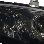 2006-2011 Honda Civic Sedan Projector Headlights w/ LED Light Strip - Chrome/Smoke Lens