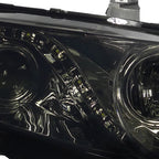 2006-2011 Honda Civic Sedan Projector Headlights w/ LED Light Strip - Chrome/Smoke Lens