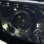 2006-2011 Honda Civic Sedan Projector Headlights w/ LED Light Strip - Chrome/Smoke Lens