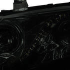 2006-2011 Honda Civic Sedan Projector Headlights w/ LED Light Strip - Chrome/Smoke Lens