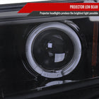 2006-2011 Honda Civic Sedan Dual Halo Projector Headlights (Glossy Black Housing/Smoke Lens)