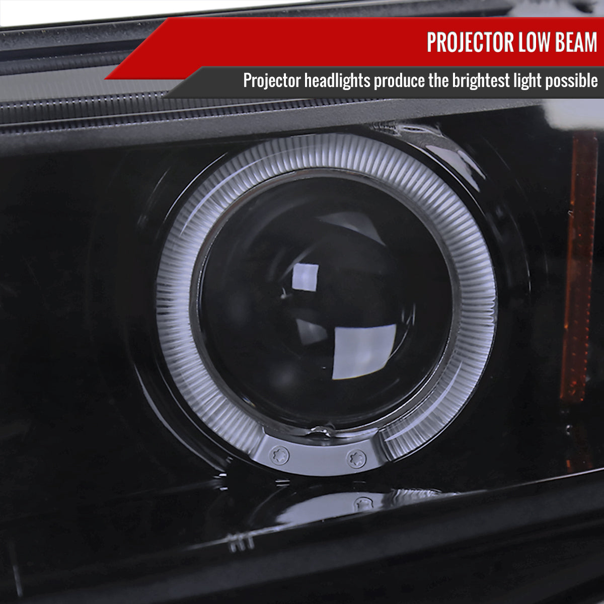 2006-2011 Honda Civic Sedan Dual Halo Projector Headlights (Glossy Black Housing/Smoke Lens)