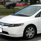 2006-2011 Honda Civic Sedan Projector Headlights w/ LED Light Strip - Matte Black/Clear Lens