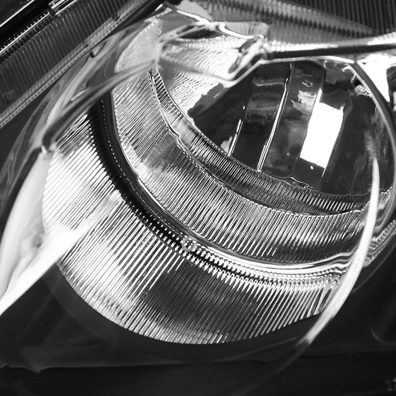 2006-2011 Honda Civic Sedan Retro Style Projector Headlights - Matte Black/Clear Lens