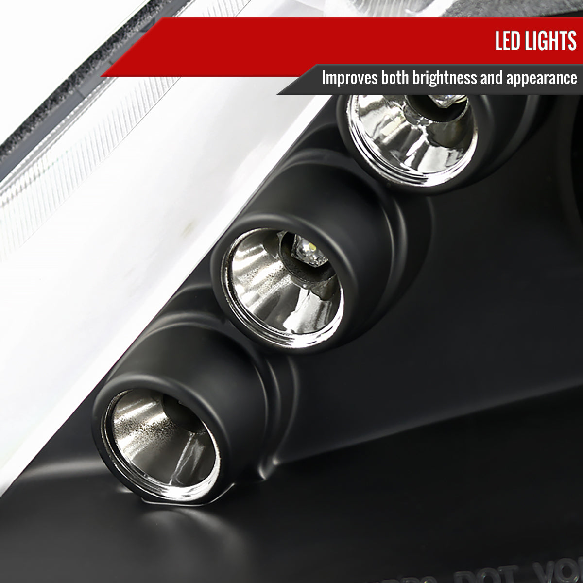 2006-2011 Honda Civic Sedan Dual Halo Projector Headlights (Matte Black Housing/Clear Lens)