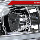 2012-2013 Honda Civic Coupe/2012-2015 Civic Sedan LED Bar Projector Headlights (Chrome Housing/Clear Lens)