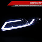 2012-2013 Honda Civic Coupe/2012-2015 Civic Sedan LED Bar Projector Headlights (Glossy Black Housing/Smoke Lens)