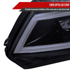 2012-2013 Honda Civic Coupe/2012-2015 Civic Sedan LED Bar Projector Headlights (Glossy Black Housing/Smoke Lens)