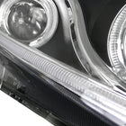 2012-2013 Honda Civic Coupe/ 2012-2015 Civic Sedan Dual Halo LED Bar Projector Headlights - Matte Black/Clear Lens