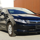 2012-2013 Honda Civic Coupe/ 2012-2015 Civic Sedan Dual Halo LED Bar Projector Headlights - Matte Black/Clear Lens