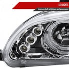 1992-1995 Honda Civic Dual Halo Projector Headlights (Chrome Housing/Clear Lens)