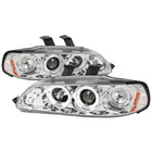 1992-1995 Honda Civic Dual Halo Projector Headlights (Chrome Housing/Clear Lens)