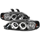 1992-1995 Honda Civic Dual Halo Projector Headlights (Matte Black Housing/Clear Lens)