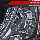 1996-1998 Honda Civic Projector Headlights w/ R8 Style LED Light Strip (Glossy Black Housing/Smoke Lens)