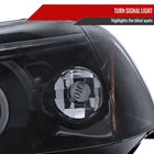 1996-1998 Honda Civic Dual Halo Projector Headlights (Glossy Black Housing/Smoke Lens)