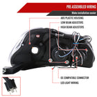 1996-1998 Honda Civic Dual Halo Projector Headlights (Glossy Black Housing/Smoke Lens)